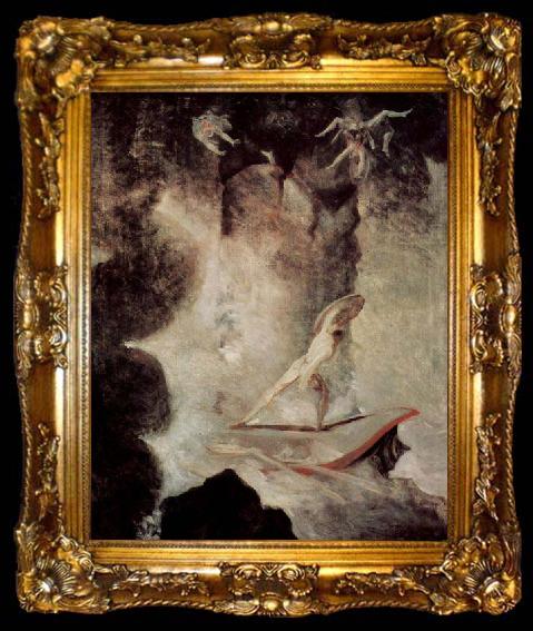 framed  Henry Fuseli Odysseus in front of Scylla and Charybdis,, ta009-2